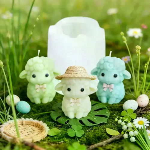 3D Fluffy Sheep Silicone Mold – Candle, Soap, Resin & Baking Silicone Craft Mold Oasis Select