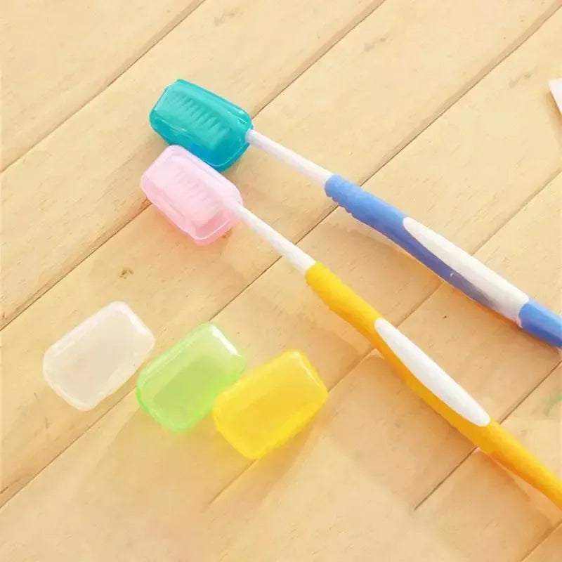 5/10/20/30pcs Household Toothbrush Storage Clip Portable Travel Toothbrush Dust Protective Cap Storage Box Toothbrush Head Case Oasis Select