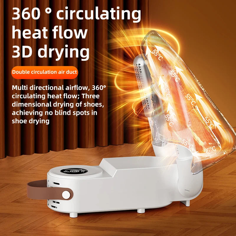 Foldable Shoe Dryer Household Constant Temperature Boot Dryer Fast Drying Shoe Heater Sterilization Deodorization Footwear Dryer Oasis Select