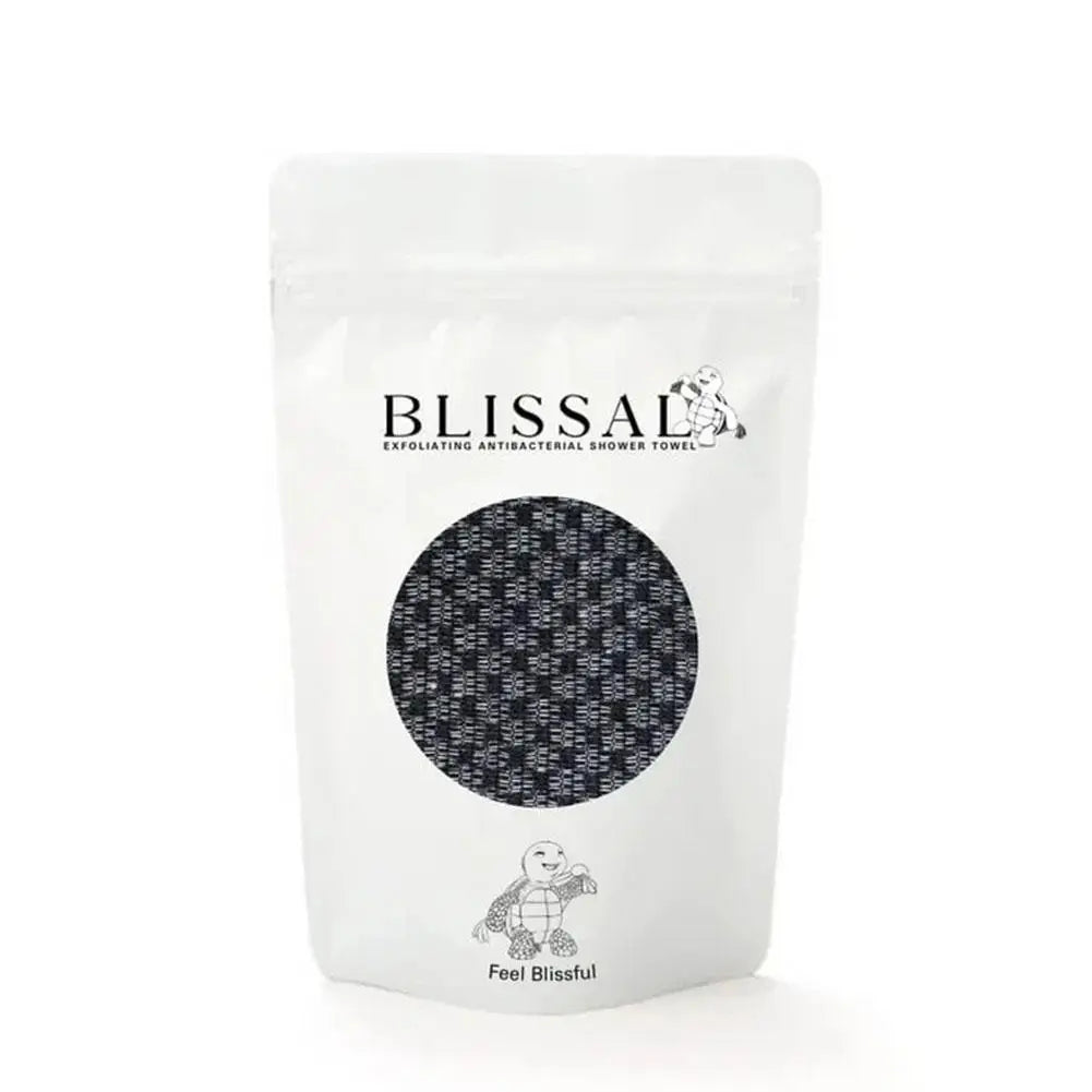 Exfoliating Shower Towel – Extra Long Body Scrubber | Men & Women Exfoliating Body Scrubber Oasis Select Black