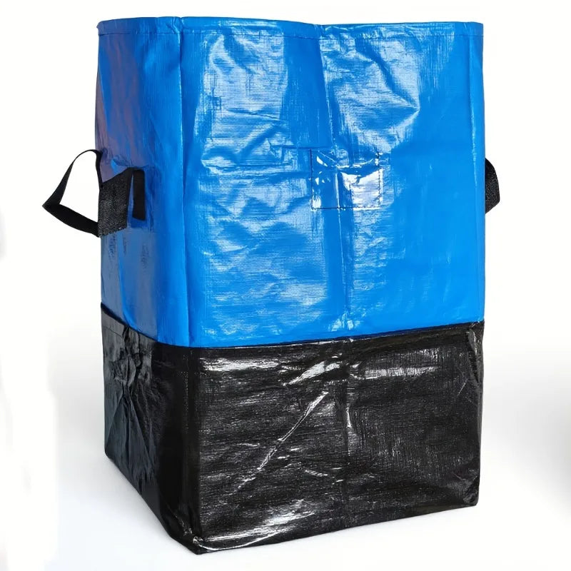 1-Pack Heavy Duty Moving Bags, Large Storage Organizer for Clothes Bedding, Foldable Travel College Dorm Packing Solution Oasis Select Blue 81x50x40cm