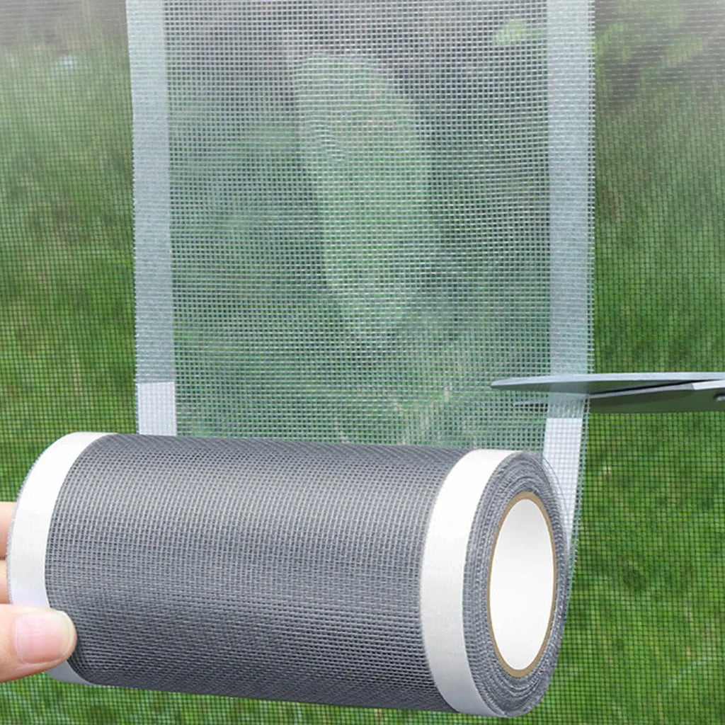 Window Screen Repair Tape Self Adhesive Mosquito Net Repair Patch Anti-Insect Fly Mesh Broken Hole Sticker Cuttable Mesh Tapes Oasis Select