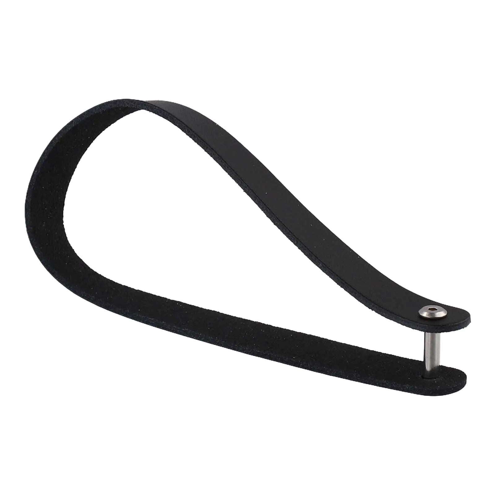 Bike Accessory Cowhide Handle Bike Commuting Black Convenient Pull Ring Lightweight Design Quick Removal Feature Oasis Select