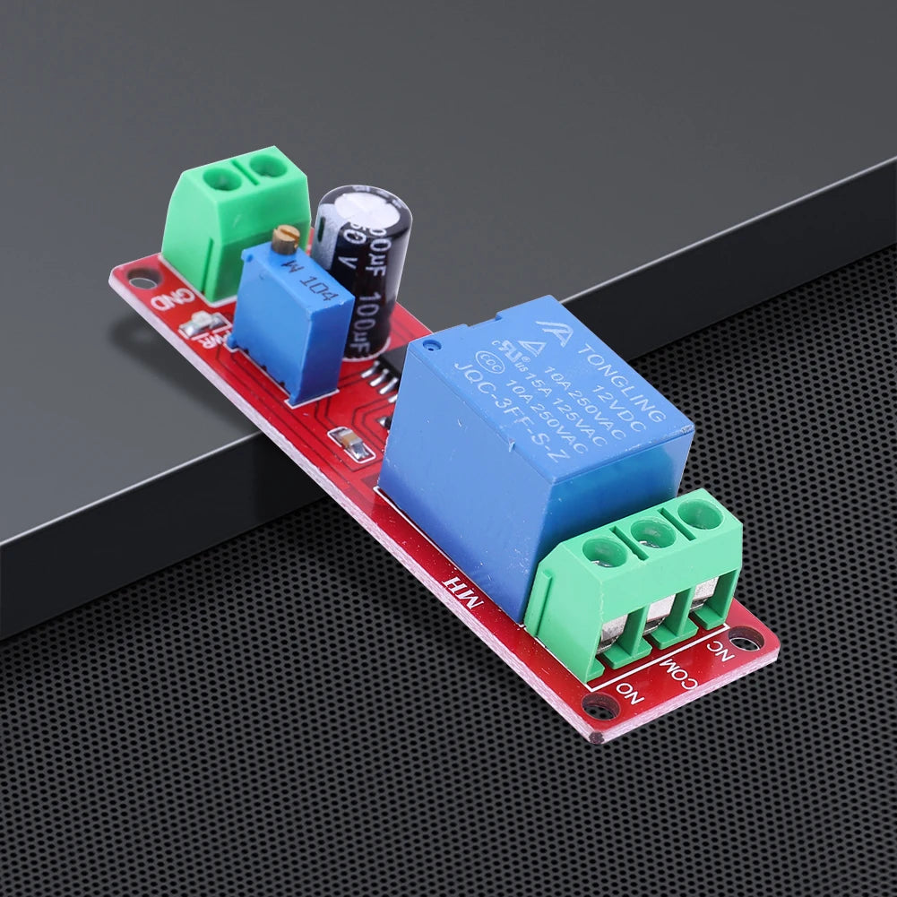 DC 12V NE555 Delay Relay Timer Switch – Adjustable 0–10s Delay Relay Module Oasis Select