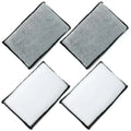2-10Pcs Soft Double Side Microfiber Scrubbing Sponge Car Leather Cleaning Microfiber Towel Wax Sponge Auto Detailing Tools Oasis Select 4Pcs