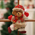 Christmas Tree Ornaments Set with Santa Snowman Reindeer Bear Pendants for Xmas New Year Home Holiday Hanging Decorations Gifts Oasis Select D