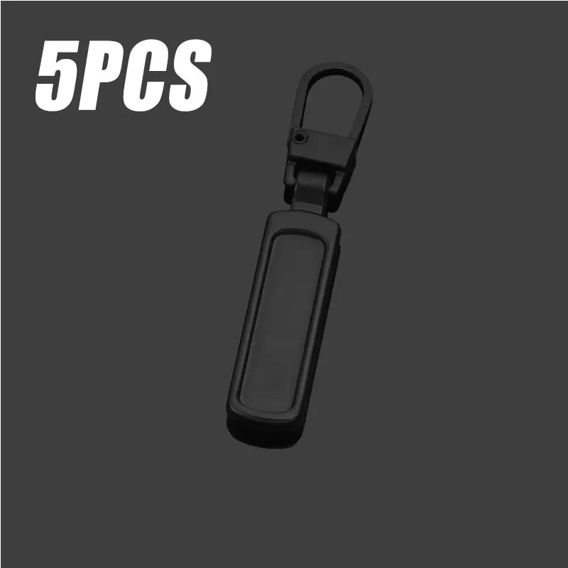 5/25pcs Detachable Metal Zipper Pullers for Zipper Sliders Head Zippers Repair Kits Zipper Pull Tab DIY Sewing Bags Down Jacket Oasis Select 5PCS Black