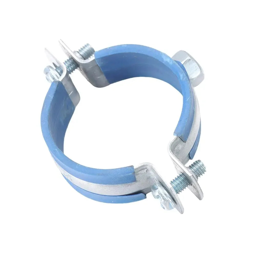 1Pcs Fastener Hardware Round Hose Clamp Nut Hoop Pipe Fitting Suspension Pipe Holder Carbon Steel Rubber PPR/PVC Oasis Select