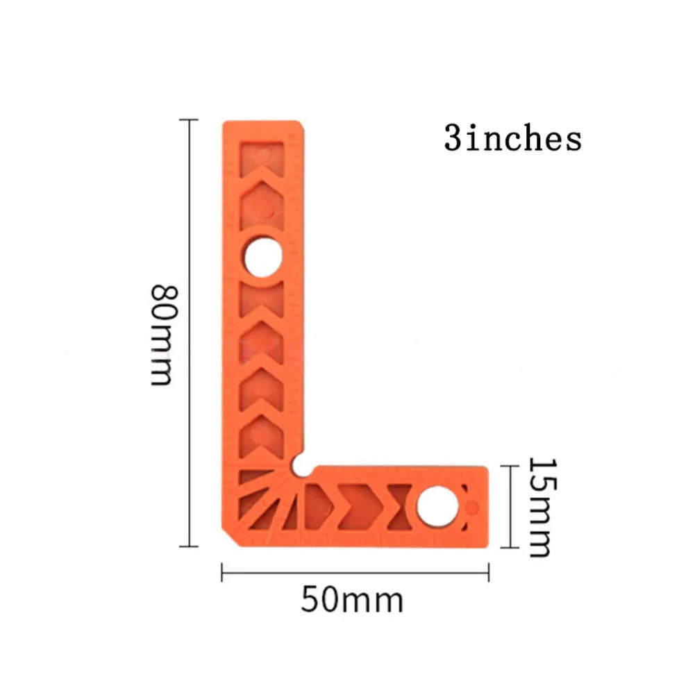  Right Angle Fixing Clip 90 Degree L-shaped Positioning Squares Right Angle Clamps Woodworking Carpenter Tool Oasis Select 3inch