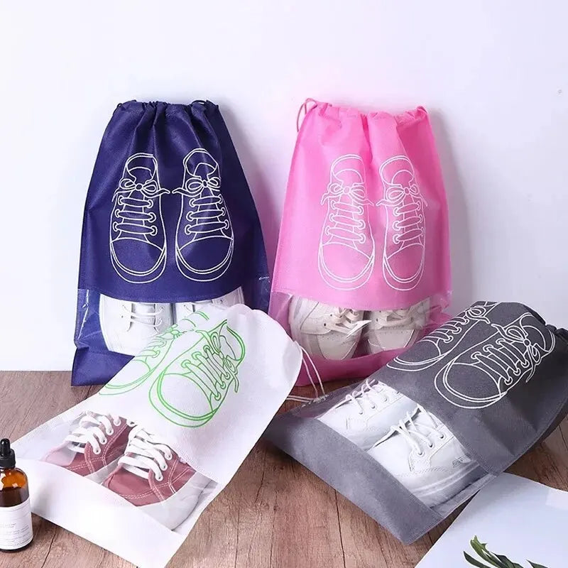 Travel Shoe Storage Bags Non-Woven Waterproof 5 or 10 Pack Shoe Storage Bag Oasis Select
