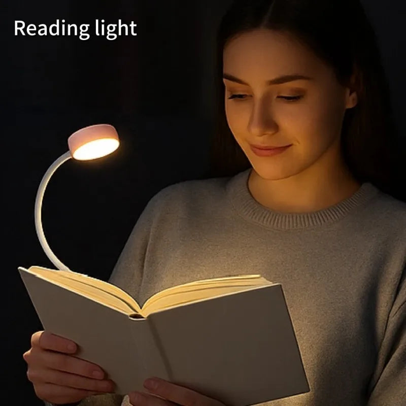1pc USB Charging Adjustable Reading Light -3 Color Modes, Eye Protection LED, Portable Book Night Light, Office Study Supplies Oasis Select