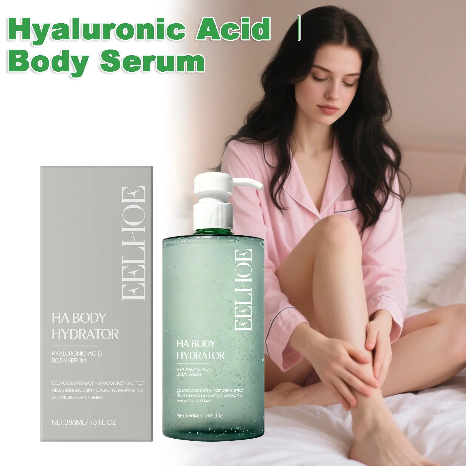 Eelhoe Hyaluronic Acid Body Serum – Firming & Moisturizing 386ml Body Serum Oasis Select