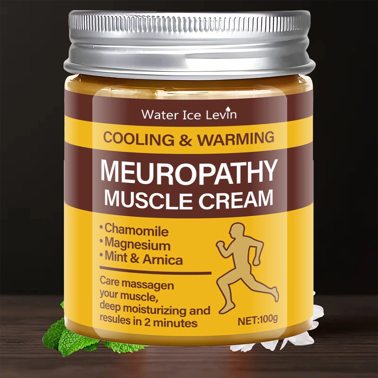 Cooling & Warming Neuropathy Muscle Cream – Chamomile & Magnesium Muscle Relief Cream Oasis Select