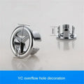 1-30PCS Brass Sink Drain Stopper Ceramic Art Basin Overflow Hole Plug Decorative Cover for Bathroom Sink Shower Accessories Oasis Select 1PC Style C