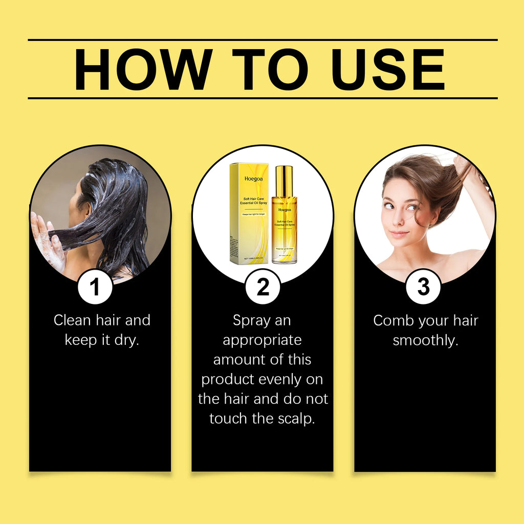 Calendula Hair Oil Spray: Nourishing Hair Oil Spray for Hair Shine, Care & Smoothing Hair Strands Oasis Select