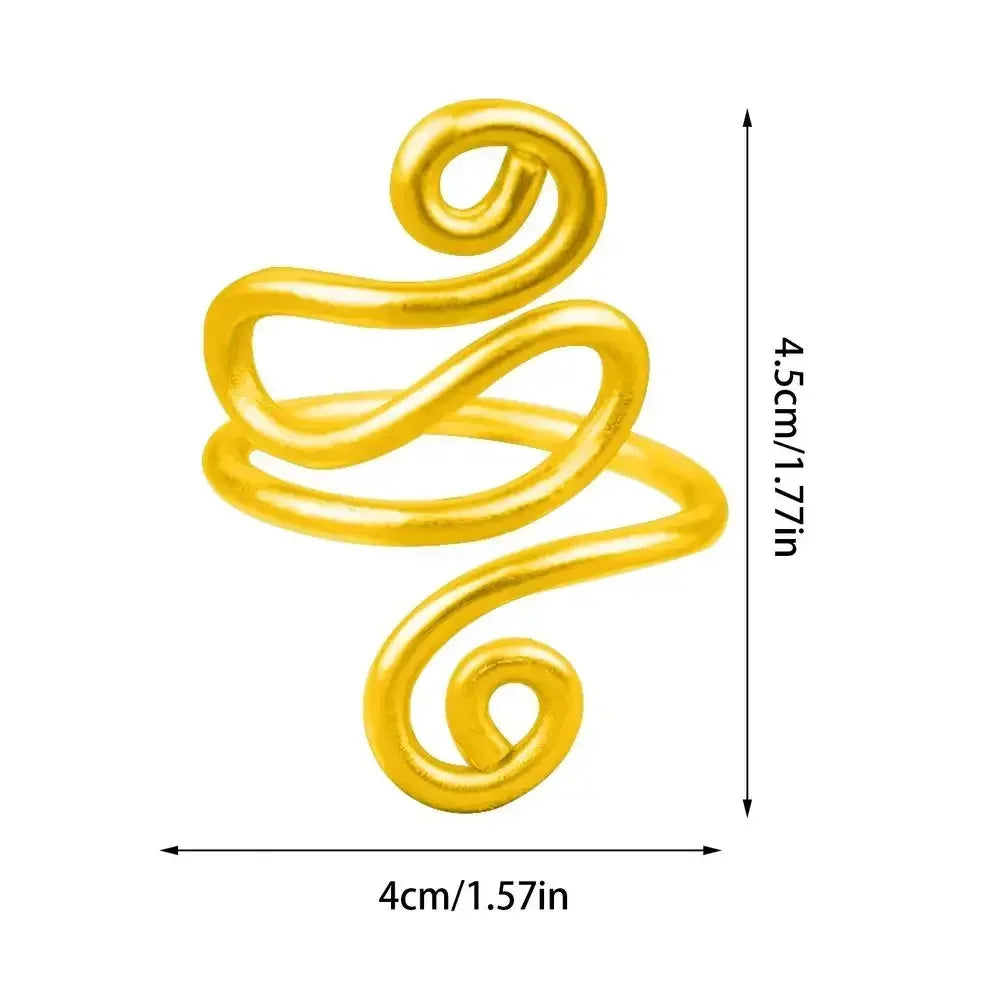 Adjustable Knitting Crochet Loop Ring Knittied Yarn Guide Hook Finger Faster Holder Thimble Crocheters Thread Ring Sewing Tools Oasis Select YELLOW
