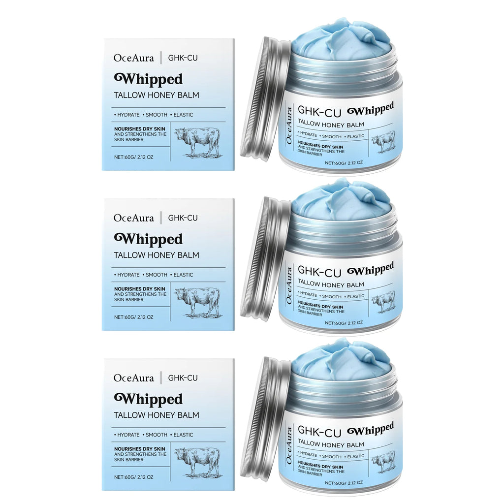 OceAura Copper Peptides Beef Tallow Honey Moisturizer Cream 60g Face Moisturizer Cream Oasis Select 3pcs