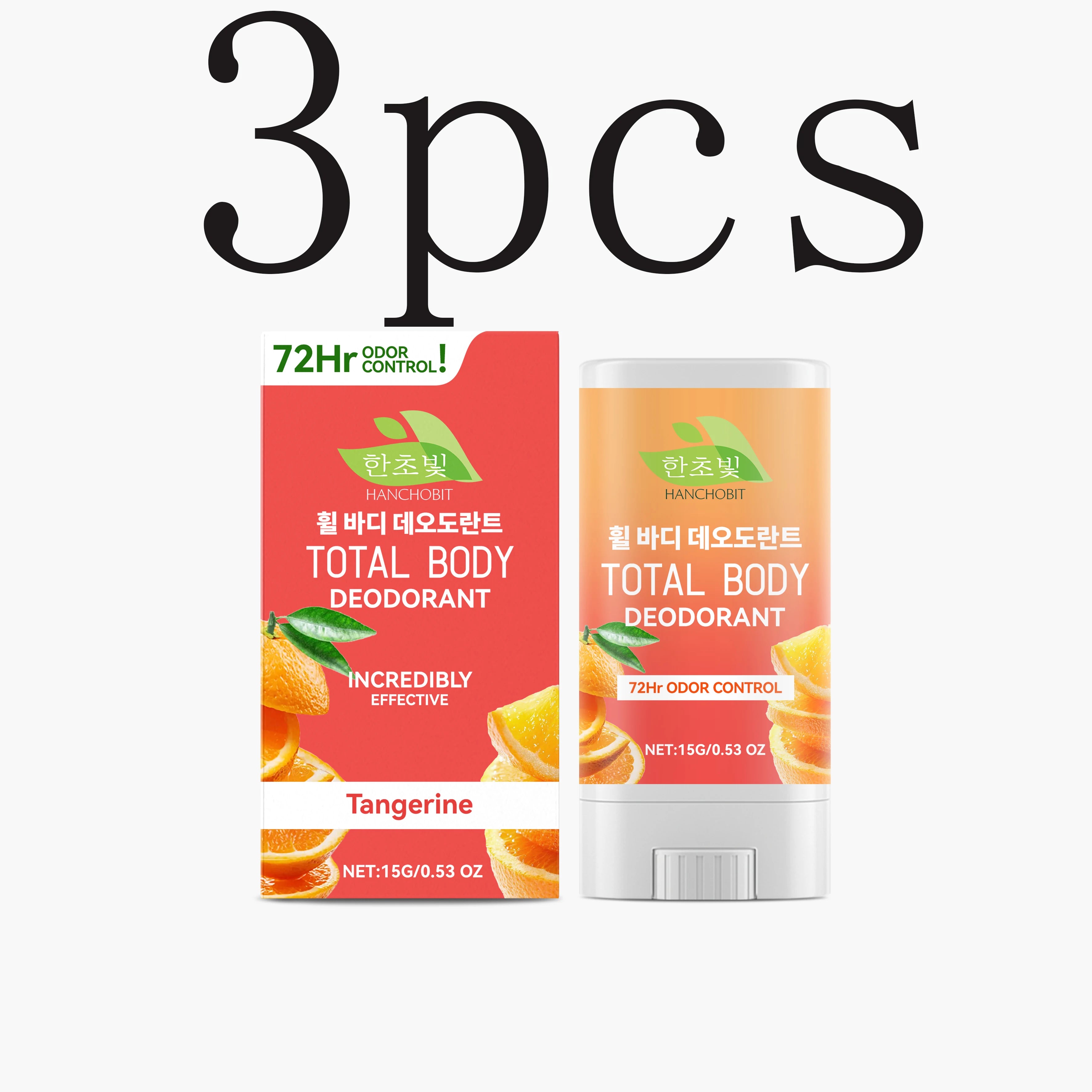 Hanchobit Body Care Stick – Portable Freshness & Odour Control Deodorant Stick Oasis Select 15gx3pcs