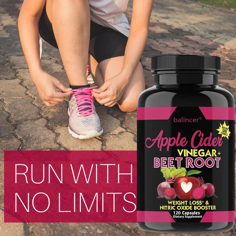 Beetroot & Apple Cider Vinegar Capsules | Immune, Detox & Weight Herbal Supplement Capsules Oasis Select