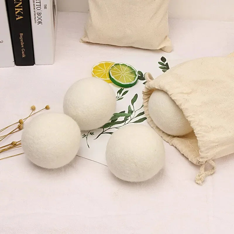 Nature Wool Dryer Balls Fabric Softener Ball for Sensitive Skin Reusable Softener Laundry Ball Home Washing Machine Accessories Oasis Select