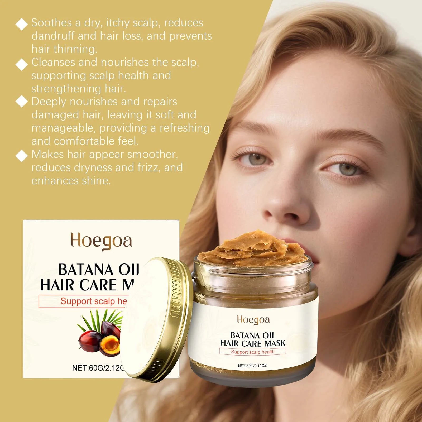 Batana Moisturizing Conditioner Repair Hair Breakage Damaged Split End Smoothing Hair Conditioner For Sensitive Scalp Hair Care Oasis Select
