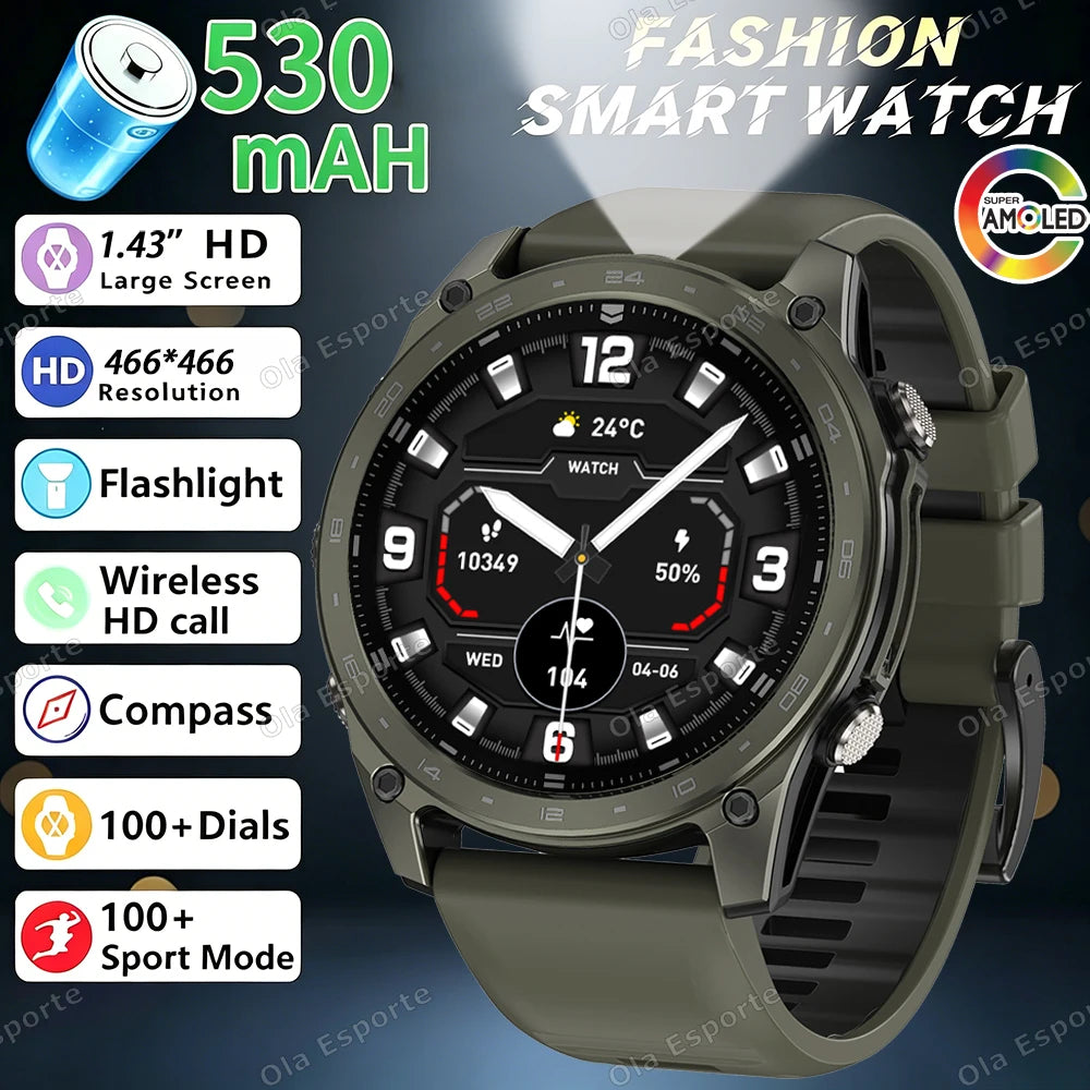 Ola Esporte HW12 Smart Watch – AMOLED, Bluetooth Call, 5ATM