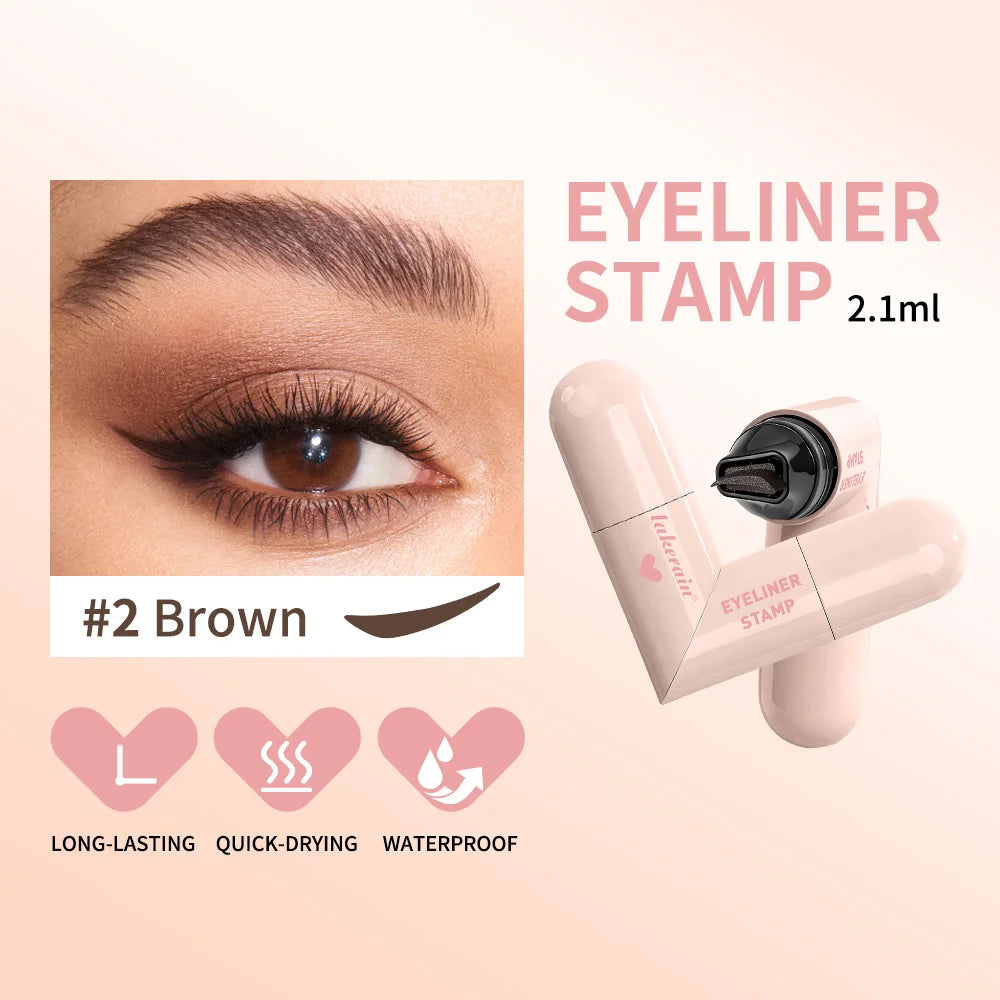 Waterproof Double-Wing Integrated Eyeliner Stamp - Sweat Proof & Long Lasting Easy to Use for Beginners Lazy Makeup Stencil Oasis Select