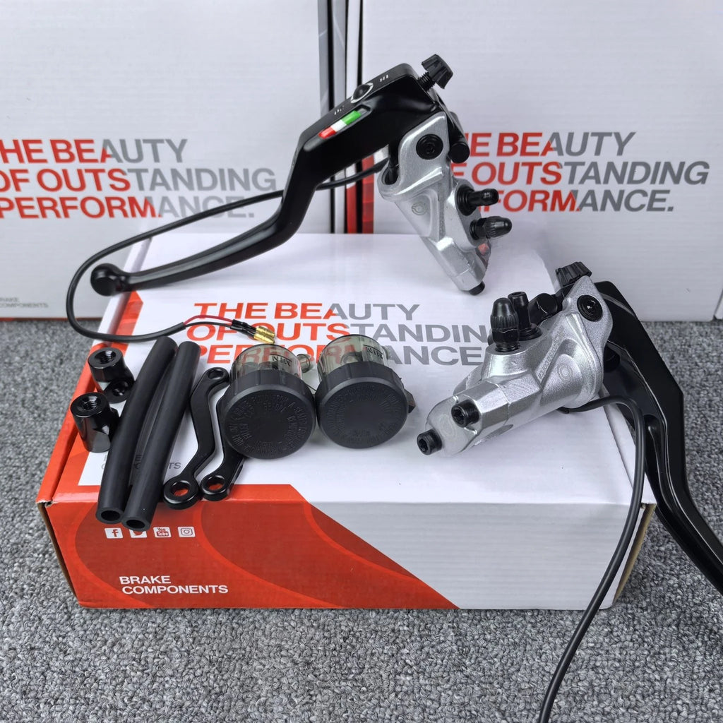 Motorcycle electric motorcycle brake modification direct push up pump CNC18MM piston factory team GP pump for 22MM handlebar Oasis Select 19RCS a pair 4