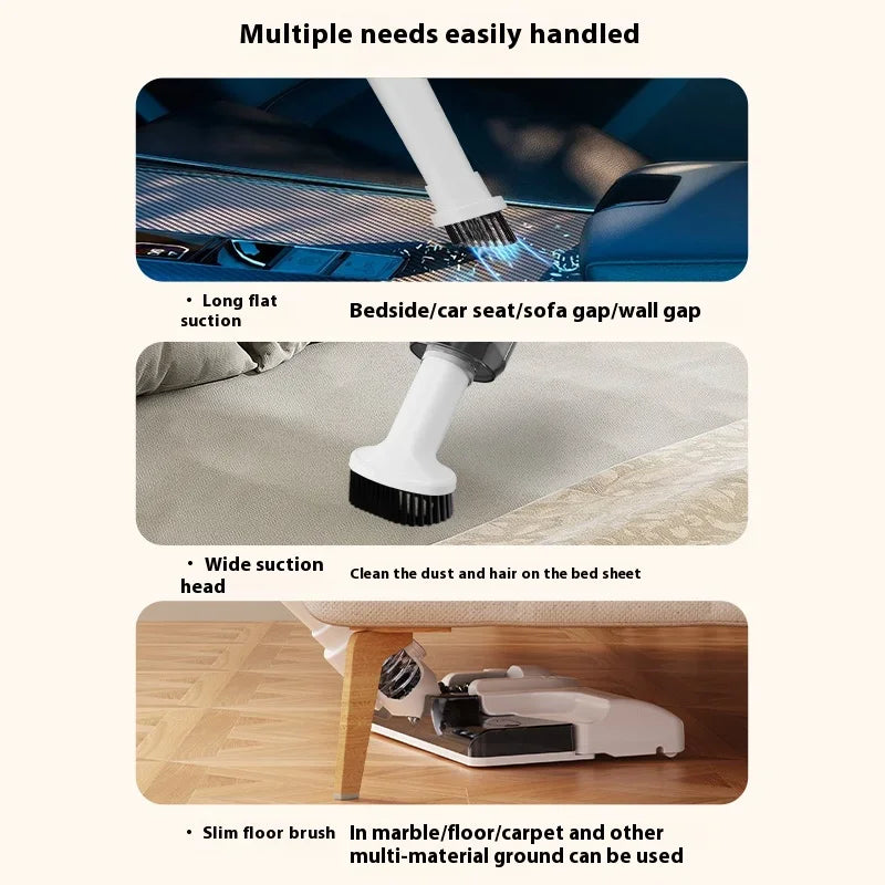 Wireless vertical handheld vacuum cleaner, 7000Pa strong suction, car/household vacuum cleaner, portable cleaner. Oasis Select