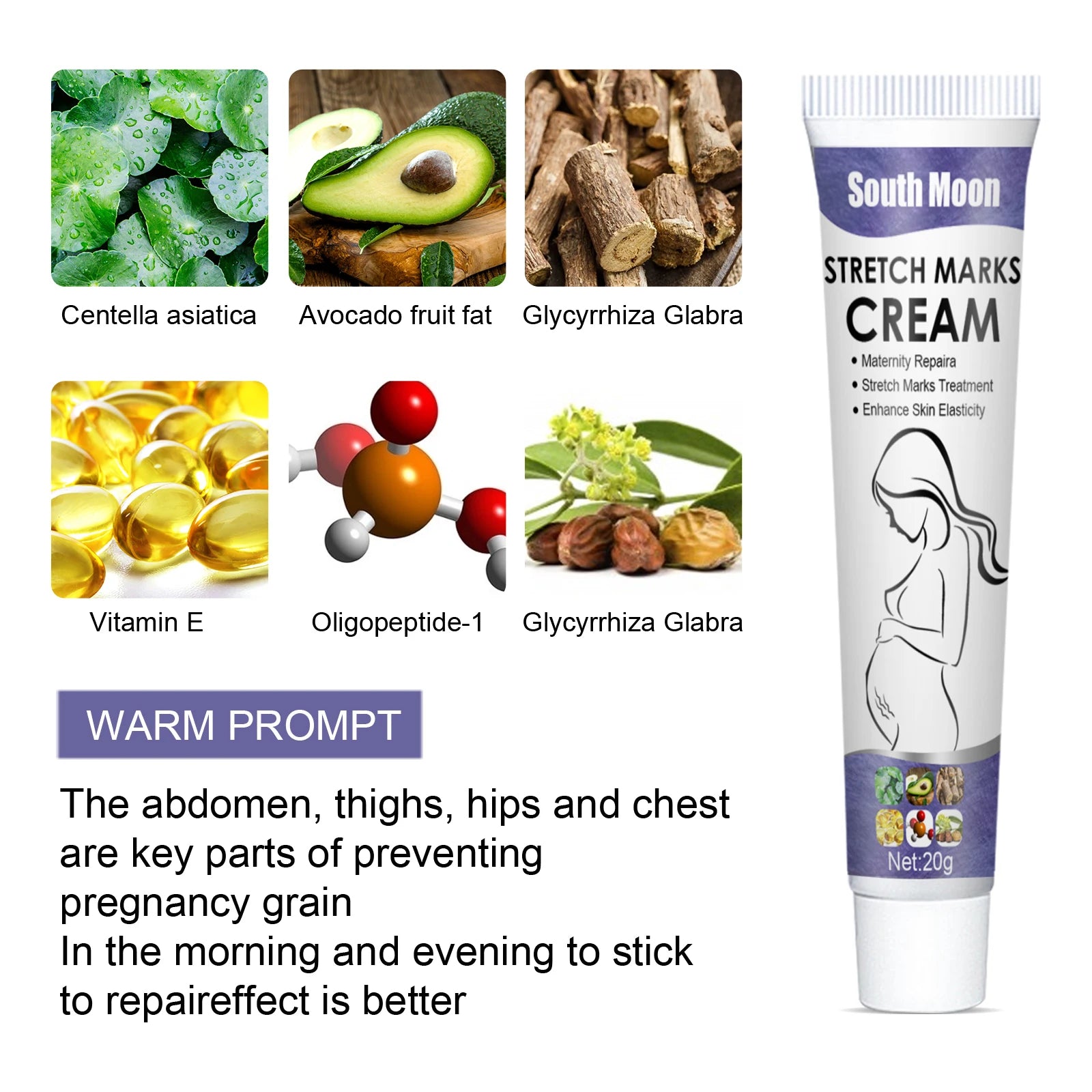 Remove Pregnancy Stretch Marks Cream Improves Elasticity Fade Growth Lines Smoothing Nourishing Moisturizing Firming Skin Care Oasis Select