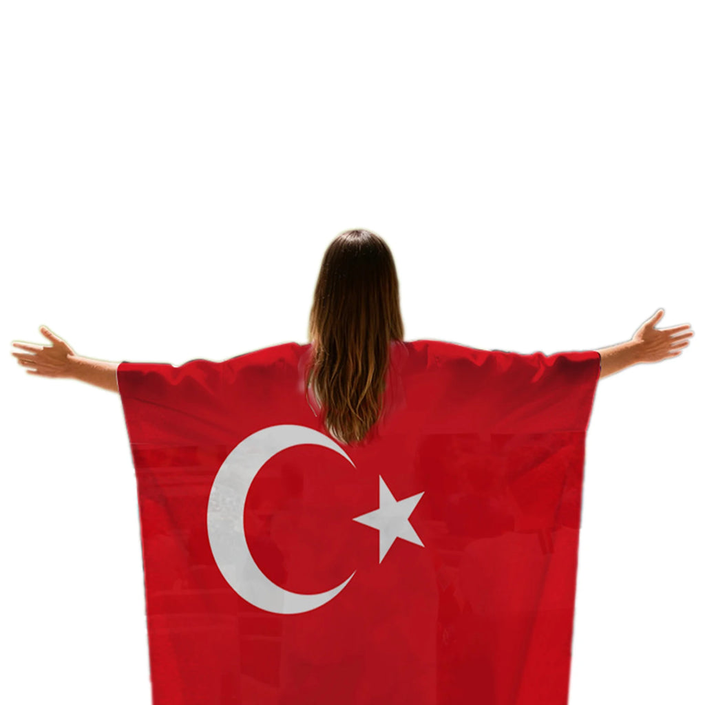 2026 World Cup Football Flag Cape | Wearable Fan Shawl