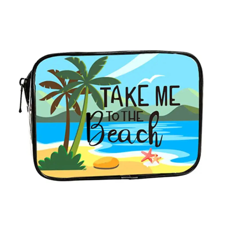 1Pcs Summer PVC Travel Toiletry Bag Transparent Makeup Bag Survival Kit Beach Cruise Swimming Nurse Teacher Dance Cheer Gift Oasis Select KT3773