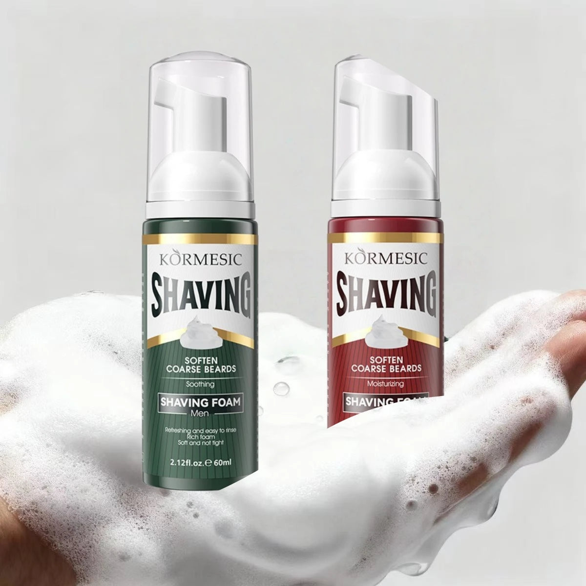 Men's Shaving Foam 60ml – Softening Dense Lather for Smooth Shave