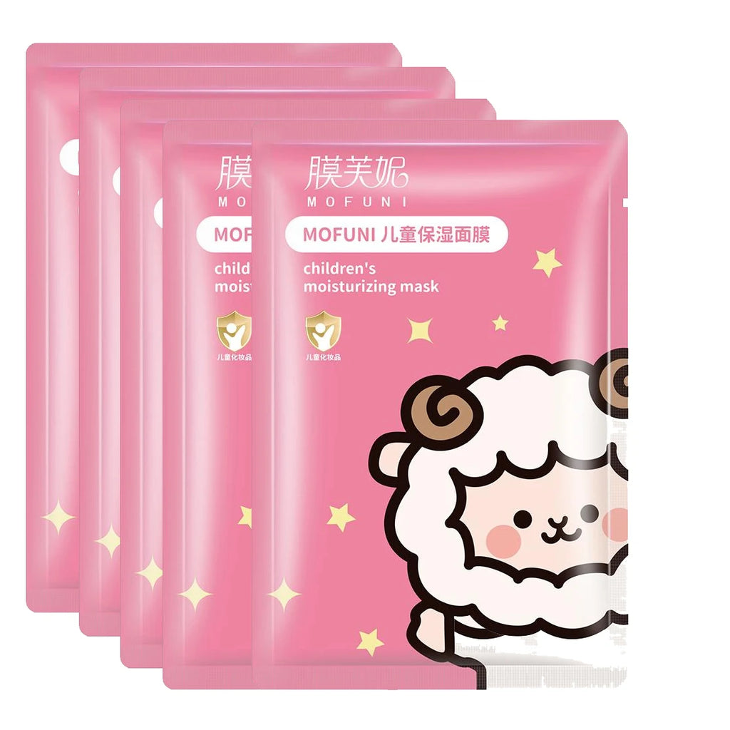 Animal Character Kids Face Masks – Hyaluronic Acid Sheet Masks Kids Sheet Mask Oasis Select sheep-5pcs