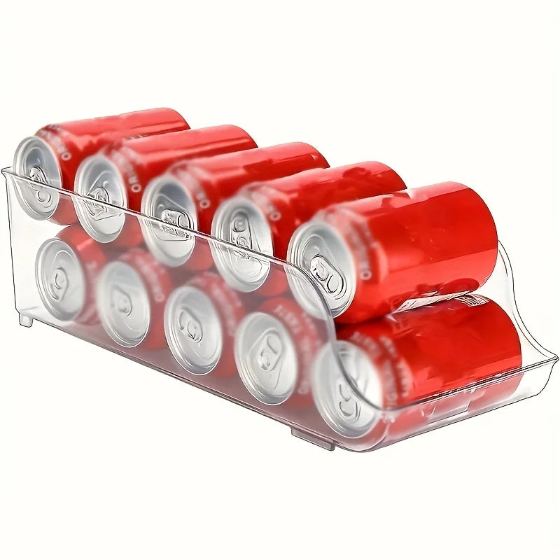 Household Refrigerator Storage Box, Kitchen Refrigerator Large Capacity Stacked Storage Rack, Organizing Water, Snacks, and Cans Oasis Select