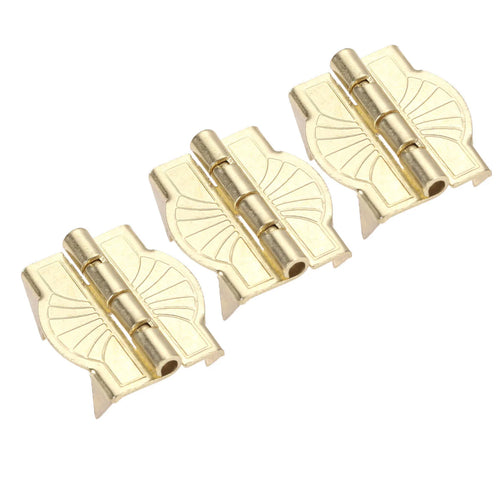 10Pcs Metal Hinges Gold Color Luggage Hinges With Legs Cabinet Hinges Decorative Hinges For Wooden Box Suitcase Hardware 22*19mm Oasis Select