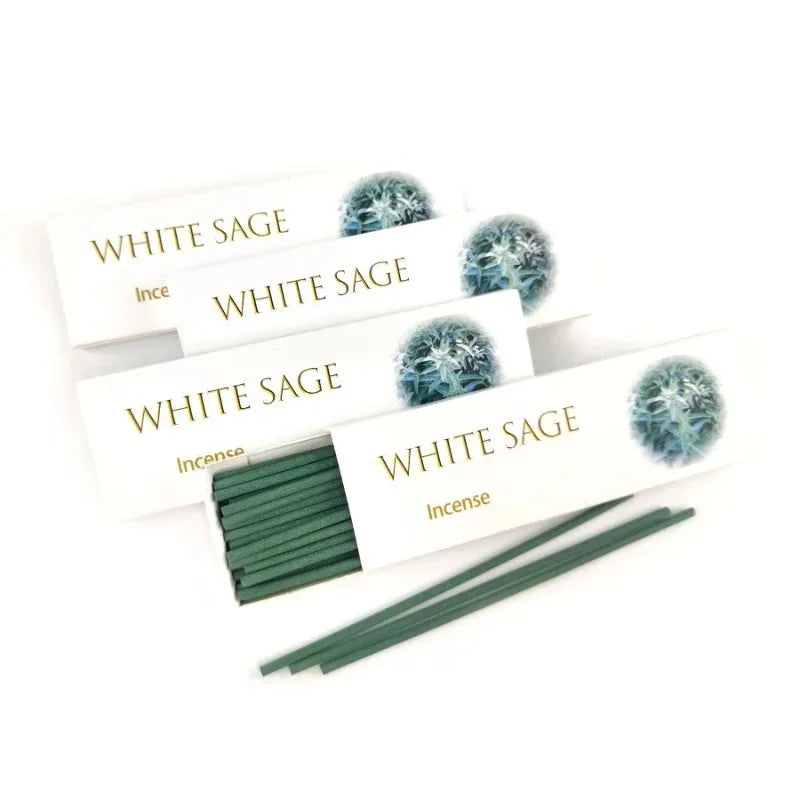 4Box* 30Sticks Lemongrass Palo Santo Incense White Sage Cedar Coffee Home Fragrance for Yoga Meditation Gift-Giving Incense Oasis Select