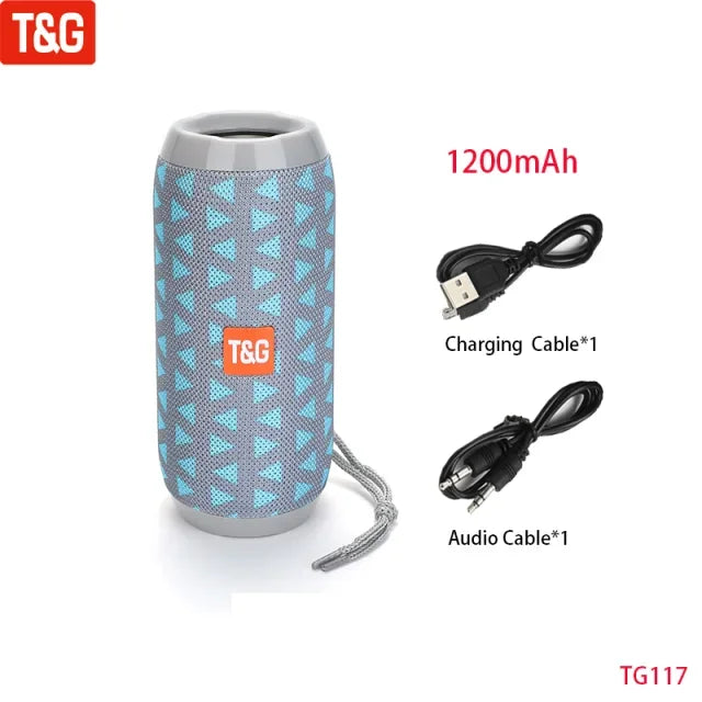 T&G 10W Portable Bluetooth Speaker | FM Radio, TWS & HiFi