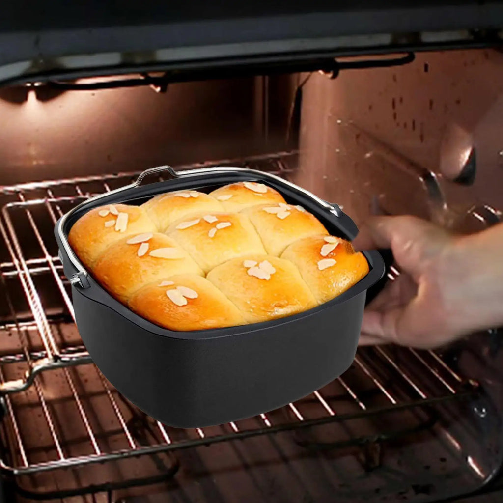 Air Fryer Cake Barrel Pans Tray Basket Cake Mold Baking Barrel Heat Resistant Kitchen Cooking Tool for Brownies Casata Home Oasis Select