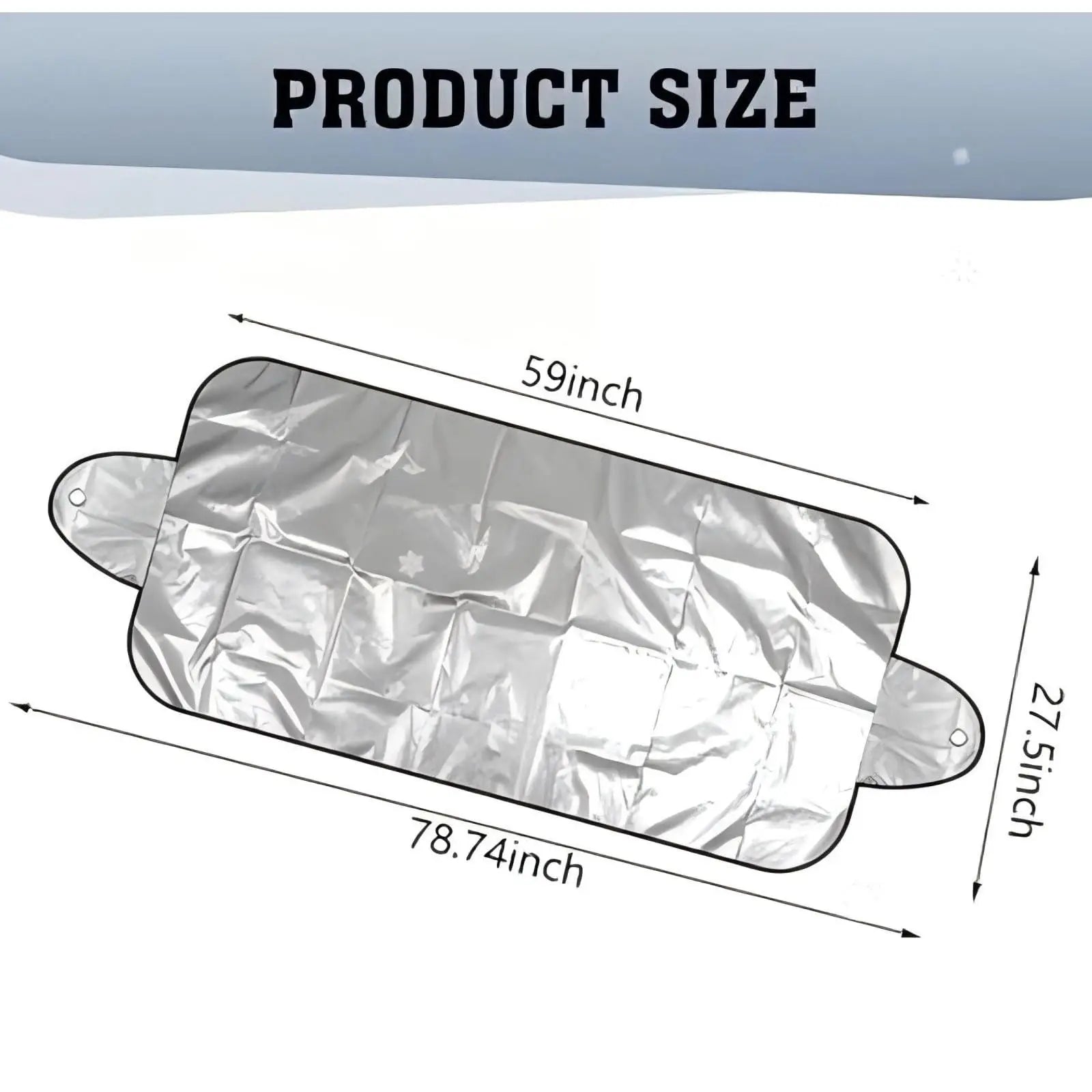 Car Windshield Cover – Windproof All-Weather Protector Against Frost, Rain & UV, Fits Most Cars & SUVs Oasis Select 150X70CM