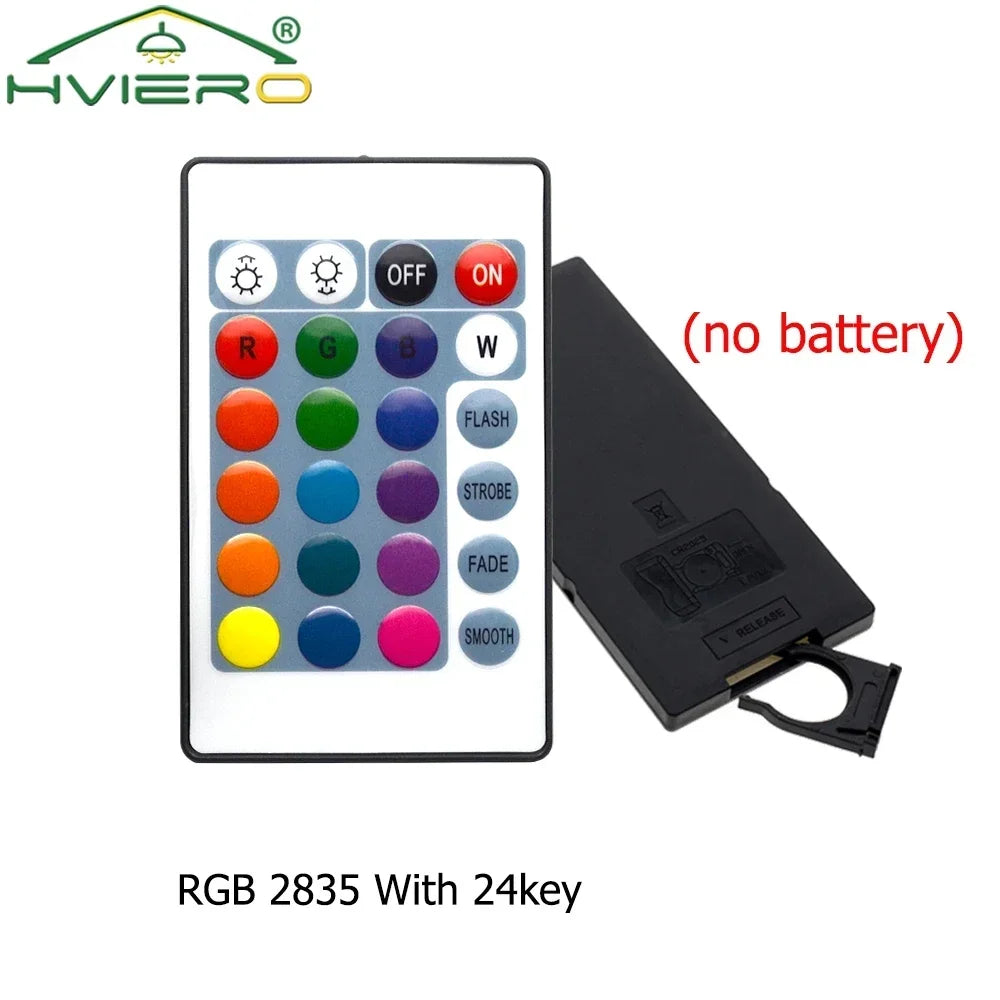 24-Key IR Remote RGB LED Strip Controller 12V Dimmer