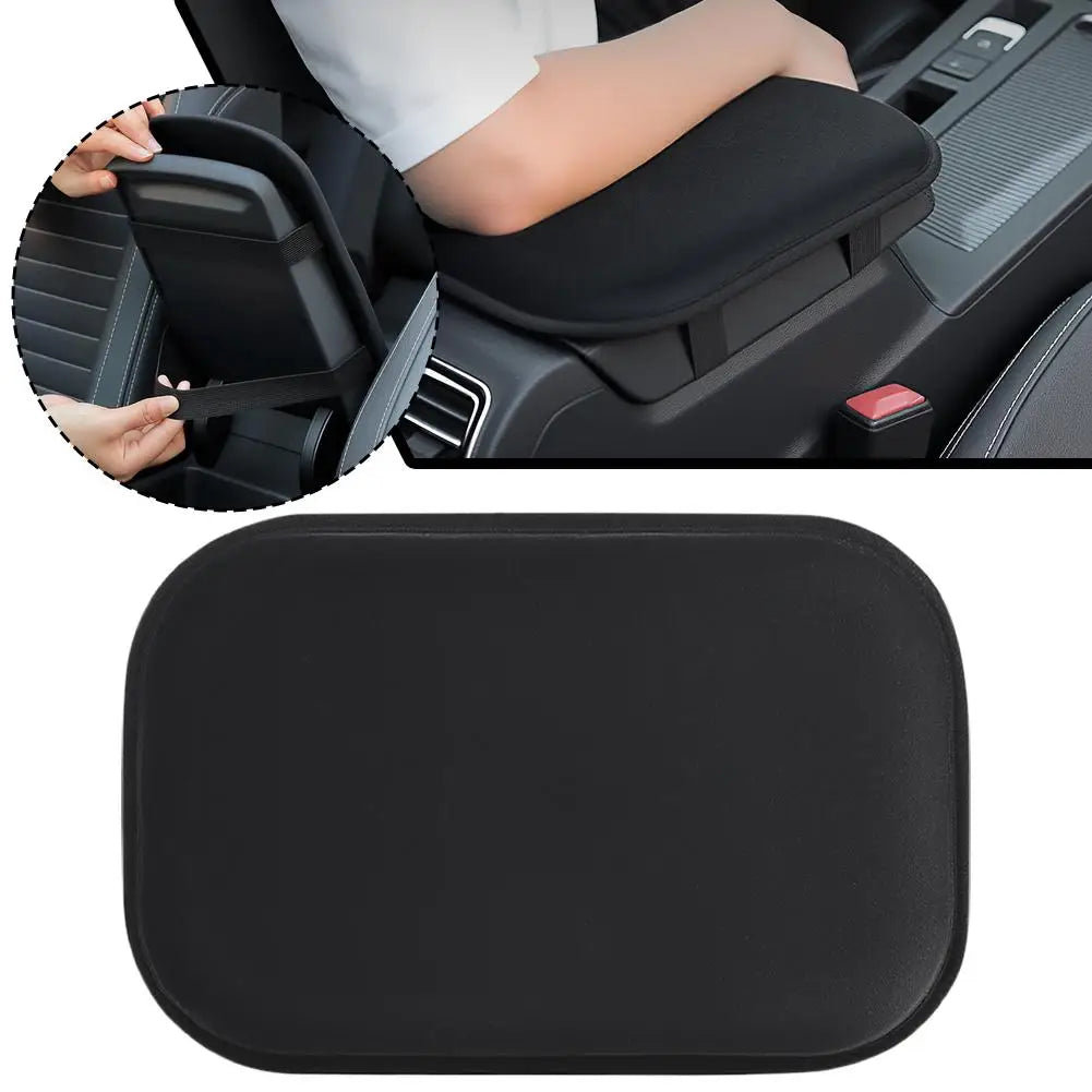 Black Car Armrest Cushion Pad – Plush Console Cover Car Armrest Cover Oasis Select