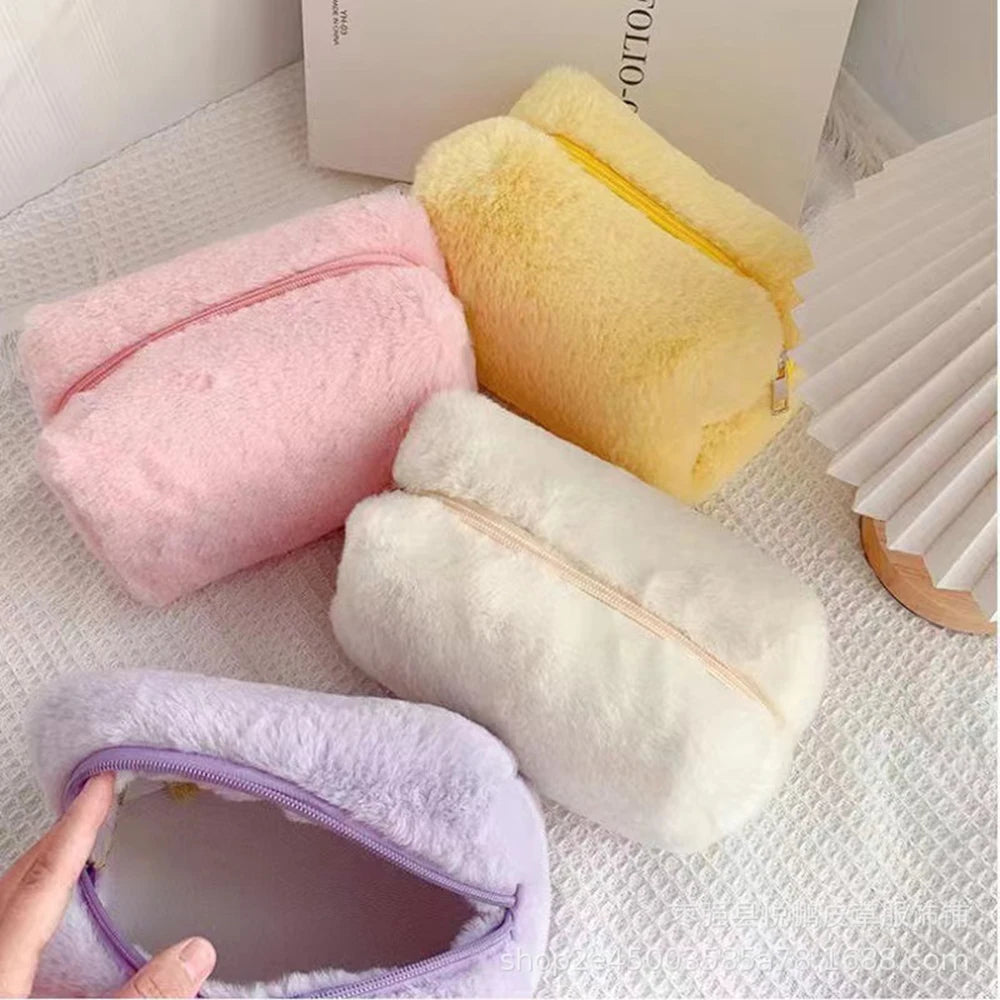 Velvet Makeup Bag – Large Capacity Cosmetics Pouch for Women
