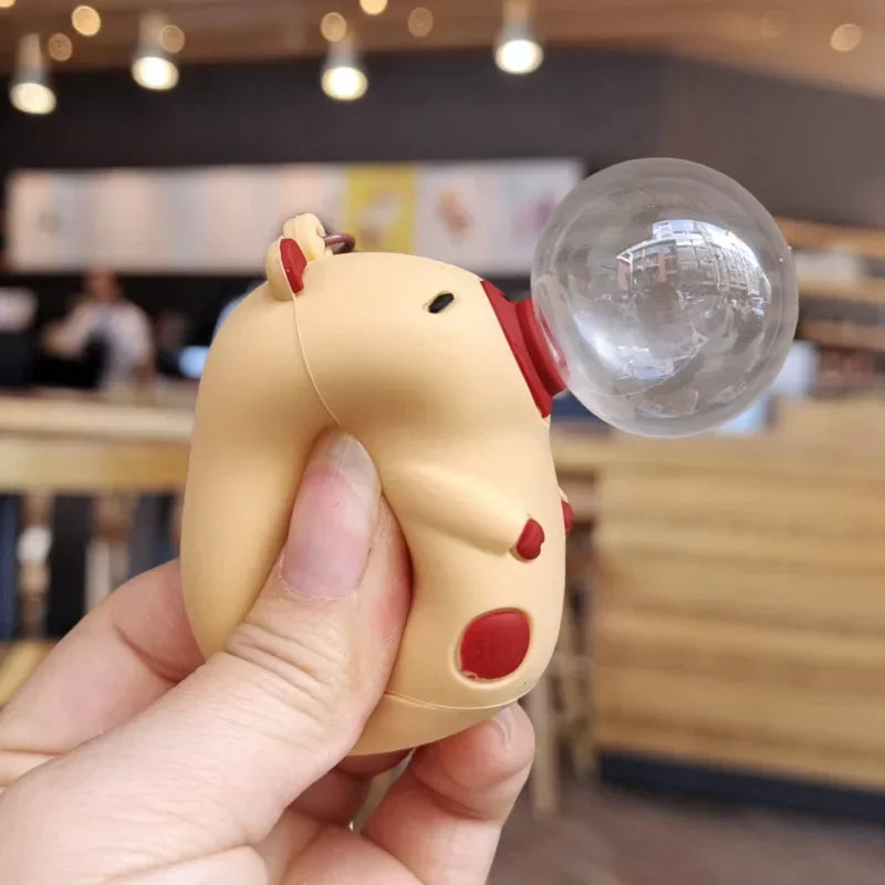 Capybara Squeeze Bubble Keychain – Cute Bag & Car Charm Gift