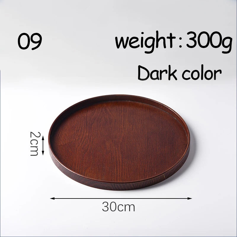Oval Serving Trays Tableware Dessert Tea Saucer Coasters Coffee Coasters Wooden Plate Storage Food Display Home Hotel Decor Oasis Select 09