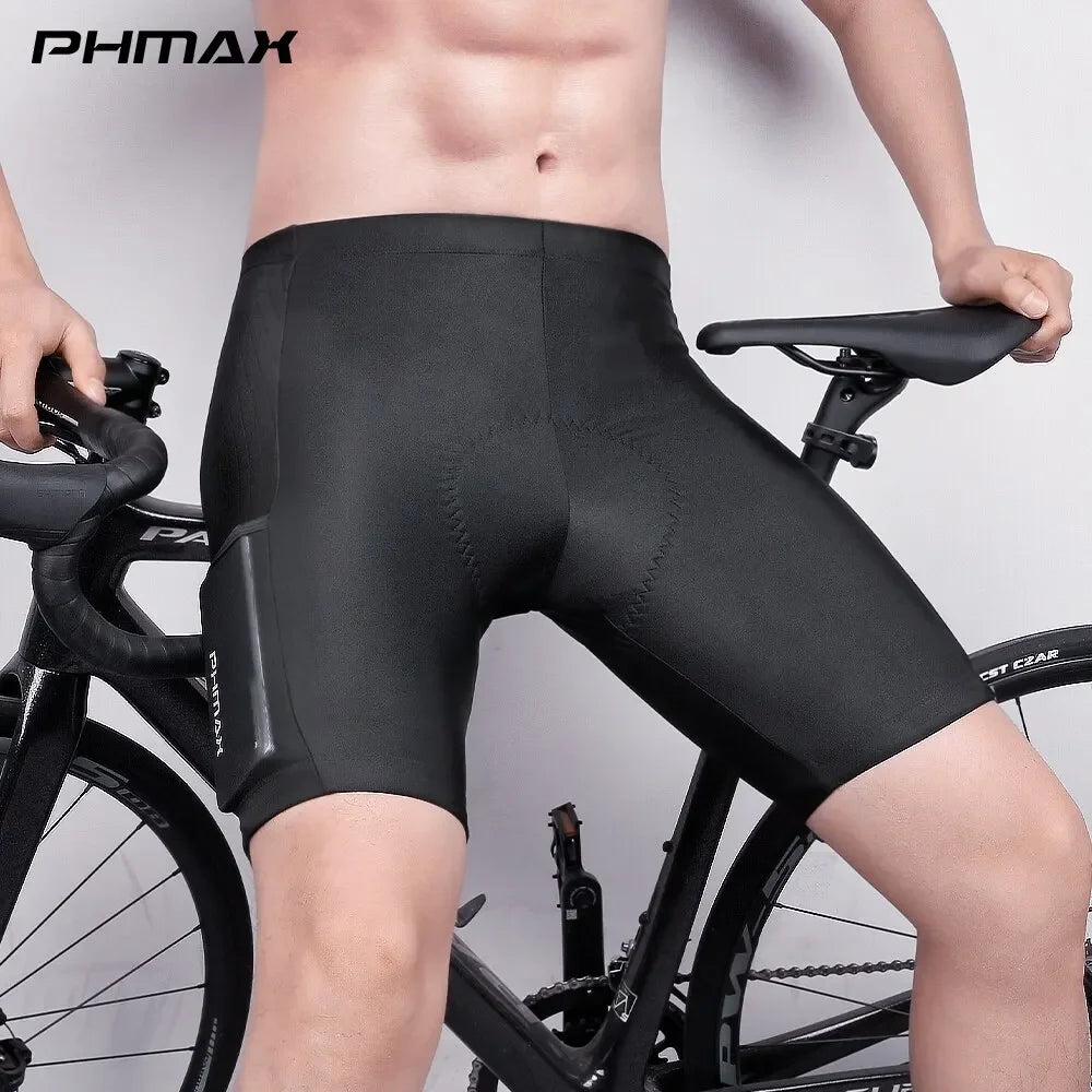 PHMAX Cycling Shorts Men's Breathable MTB Road Bike Shorts with Pockets 5D Gel Pads Racing Bicycle Shorts Cycling equipment Oasis Select