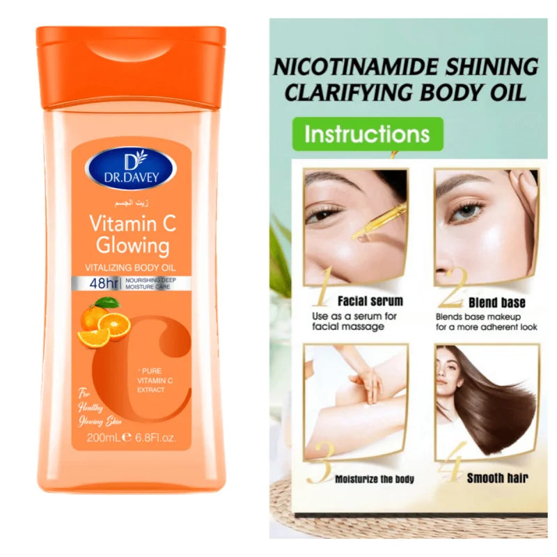 DR.DAVEY Vitamin C Body Treatment & Massage Oil 200ml