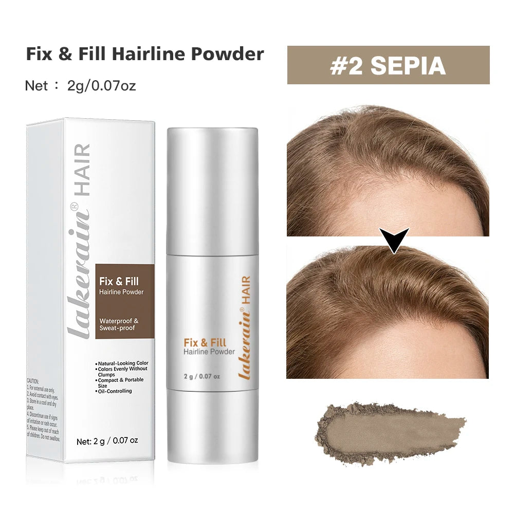 Waterproof Hairline & Root Concealer Pen – Instant Grey Coverage with Easy Blend Powder Stick for Normal Hair Oasis Select 2SEPIA