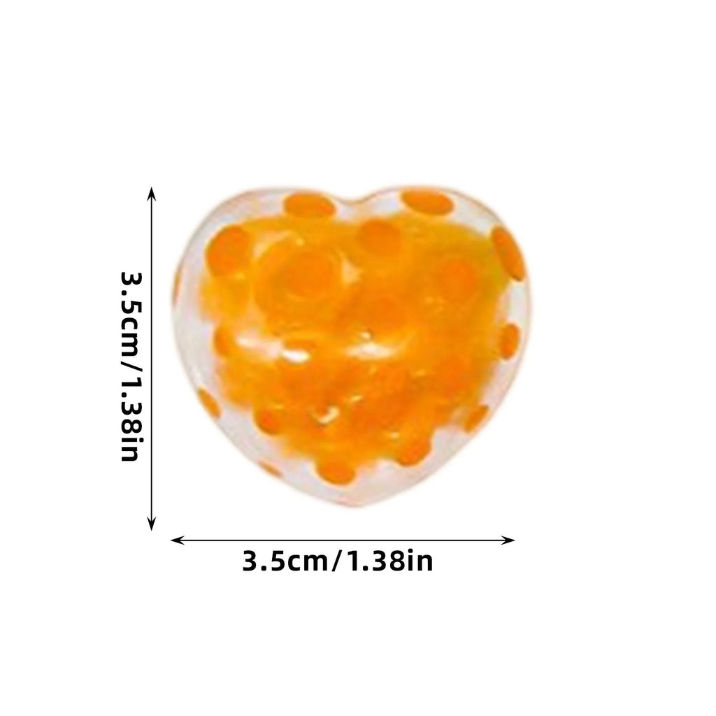 Heart Beads Squishy Love Shape Mochi Squishy Squeeze Pinch Stress Relief Toys Stress Ball Valentine's Day Lover Gift Bag Oasis Select