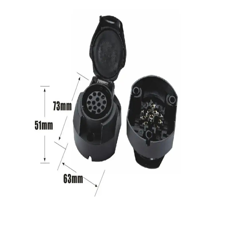 Towing Plug Adapter 13Pin Trailer Euro Round Socket 12V Car Accessories. Oasis Select